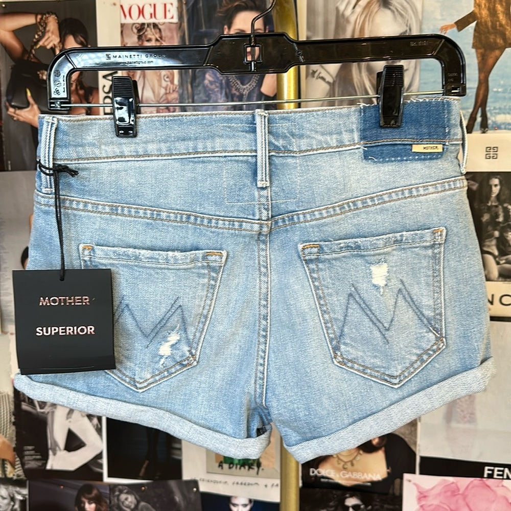 MOTHER The Teaser Donut Roll Denim Short